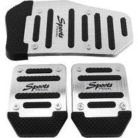 3Pcs Fuel Gas Accelerator Pedal Break Pedal Clutch Pad Cover Foot Pedals Non-Slip for Manual