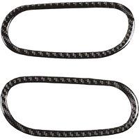 For Benz Smart 453 Fortwo 2016-2021 Carbon Fiber Front Fog Light Lamp Cover Trim Foglight Bezel