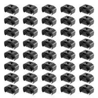 40PCS 2 Point Brake Pipe Line Retaining Clip Holder Bracket 811611797 Double Conduit Base Brake