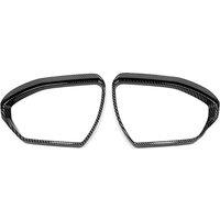 For Hyundai Tucson NX4 2021 2022 Car Side Rearview Mirror Rain Eyebrow Cover Trim Shade Guard Accessories, Carbon Fiber