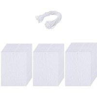25 PCS Sublimation Car Air Freshener Sheets Car Scented Hanging Sheets Felt DIY Rectangle Fragrant Sheets