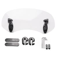 Transparent Color Universal Motorcycle Adjustable Wind Screen Extension Windshield Spoiler Air Deflector 28.5x12x21cm