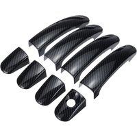 8 PCS Car ABS Carbon Fiber 4 Door Handle Covers for Ford Focus Escape Kuga Ranger 2013 2014 2015 2016 2017 2018
