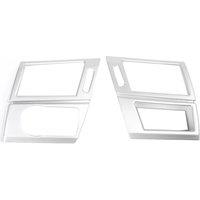 Car Dashboard Both Side Air Conditioning Outlet Frame Trim Cover Stickers for-BMW X3 E83 2003-2010