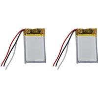 2pcs 3.7v 250mah 0.925Wh Li Lithium Battery 502030 NTC Li-ion 3-Wires Thermistor Repair Bluetooth