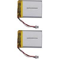 2pcs 3.7v 400mah 1.48Wh Li Lithium Battery 303040 Li-ion 3pin1.0mm Connector For GPS Mouse Bluetooth Speaker Headphones Headset