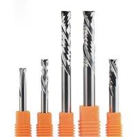 Compression milling cutter woodwork UP & DOWN Cut Two Flutes Spiral Carbide Milling Tool Router Wood