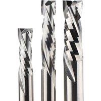 2PCS/LOT Compression Milling Cutter Woodwork DOWN Cut Two Flute Spiral Carbide Milling Tool Router Bits Wood End Mill Cutter