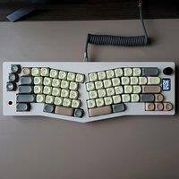 Morandi Keycaps 5-sided Dye Sub MOA Profile ES/DE/KR/FR Abnt2 Brazil For ISO Layout Mechanical Keyboard 7u Alice