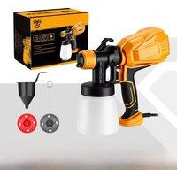 DEKO Spray Gun, 20V/220V High Power Home Electric Paint Sprayer, NO battery 3 Nozzle Easy Spraying