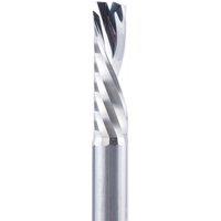 1pc AAAAA single flute down cut spiral end mill 3.175 shank spiral mill 3D engraving carving bit for