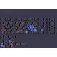 JCM Peony Side Print Pbt Keycap Cherry Profile Backlit Through Tranparent Letters Big Set Key Caps For Wooting Hi75 A75
