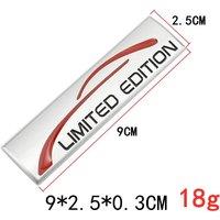 Car Sticker Limited Edition Metal Alloy 3D Badge Car Modification Accessories Rear Marked Side Marking Decorative Car-Sticker
