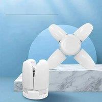 Fan Shape LED Bulb E27 LED Lamp Foldable 220V 110V 40 LEDs Light Bulbs For Home Ceiling Lamp Warehouse Garage Light Warm White