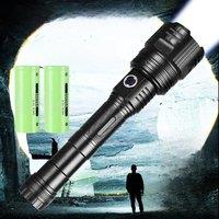 New 12000mAh White Laser Flashlights 1000000LM Ultra Powerful Flashlight Zoom USB Rechargeable
