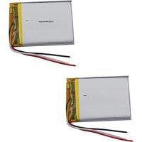 2pcs 3.7v 320mah 1.18Wh Li Lithium Battery 353040 Li-ion 3-Wires NTC Thermistor For GPS Mp4 Bluetooth Speaker Headphones Headset