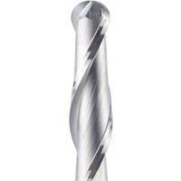 Dreanique 1pc Carbide Ball Nose End Milling Cutter 2 Flutes R0.5-R4.0 End Mill Router Bit for wood