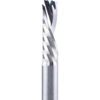 1pc AAAAA single flute spiral end mill 3.175 shank spiral aluminum mill 3D engraving carving bit for woodworking Down cut