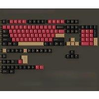 DE/FR/ES/RU/KR/EN/AR/Thai/JP Keycaps Red Samurai Dye Sub BPT Cherry Profile Keycaps For mechanical keyboards Wooting A65 Hi7