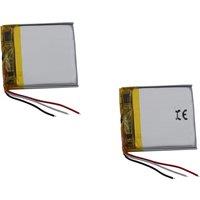 2pcs 3.7v 330mah 1.22Wh Li-polymer Li Lithium Battery 333133 NTC 3-Wires Thermistor For GPS Bluetooth Speaker Headphones DashCam