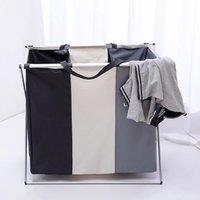 3 Grid Foldable Laundry basket X Shaped Structure