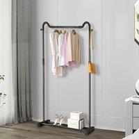 Black Freestanding Metal Garment Rack