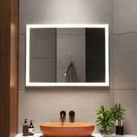 Frameless Anti-Fog Dimmable LED Wall Mirror
