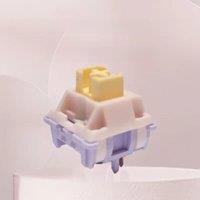 MMD Princess V2 V3 Keyboards Switch 5Pin Linear Tactile Hot Swap DIY Custom Mechanical Keyboard Switches Double Spring For GMK67