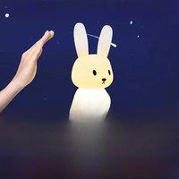 LED Night Light Silicone Rabbit Touch Sensor Lamp Cute Animal Light Bedroom Decor Gift for Kid Baby Child Table Lamp Home Decor