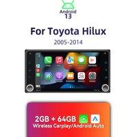 7 Screen Wireless Carplay Autoradio 2 Din Android Radio Car Multimedia for Toyota Hilux 2005-2014 Head Unit GPS Stereo Wifi