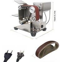 110V/220V Home Diy Polisher Machine Mini Belt Grinding Machine Tool Sharpening Machine Sanding Grinding Electric Sander