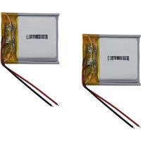 2pcs 3.7v 150mah 0.555Wh Li-polymer Rechargeable Li Lithium Battery 402020 For Mouse Bluetooth Speaker Headphones Smart Watch
