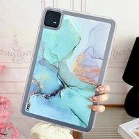 For Xiaomi Pad 6 Case Soft TPU Shockproof Back Cover Marble Pattern Protective Airbag Shell for Xiaomi Pad 6 Pro 11" Cover+Gift