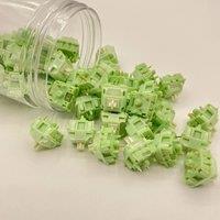 HUANO Matcha Latte V2 Switches POM 45gf HIFI Linear 5Pin Custom DIY Game office Mechanical Keyboard Column Fine Lubrication Axis