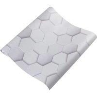 10M 3D Hexagonal PVC Self Adhesive Wallpaper