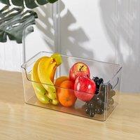 2Pcs Stackable Refrigerator Storage Organizers with Handles,5.5L