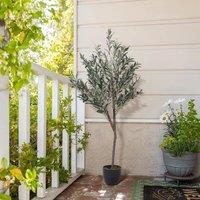 New Artificial Olive Tree Decorative Plant in Planter