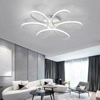 LED Lamp Ceiling Light Cool White Floral Pendant Chandelier, 58CM