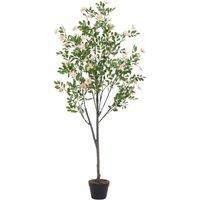 Artificial Frangipani Blossom Tree in Pot for Decoration