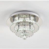 30W LED Ceiling Light Crystal Chandelier Pendant Lamp, Cool White