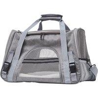 Grey Oxford Travel Pet Carrier