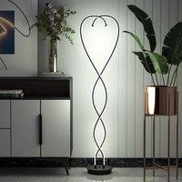LED Living Room Love Heart Floor Lamp,Black