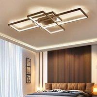 Modern Rectangle LED Chandelier Ceiling Light , 110CM Dimmable