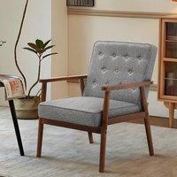 Beige Linen Upholstered Wooden Frame no offer