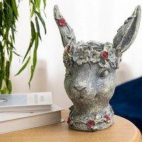 Rabbit Resin Animal Statue Hare Figurine Ornament