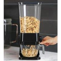 Black / White Cereal Nuts Storage Container Dispenser for Kitchen
