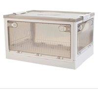 Transparent Folding Storage Box with Wheels