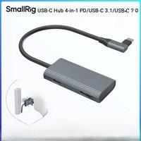 SmallRig USB-C Hub 4-in-1 PD/USB-C 3.1/USB-C 2.0 with Audio Adapter, for Mobile Shooting of ProRes Videos at 4K 60fps -4598