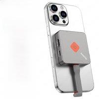 JEYI Magnetic M.2 2230 SSD Enclosure with Magsafe for iPhone 16/15 ProRes, 8K/4K HD Screen Share, USB 10Gbps, 100W PD Charging