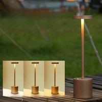 Table Lamp LED Touch Sensor Desktop Night Light Rechargeable Wireless Reading Lamp 3Colors Adjustable Creative Ambient Light